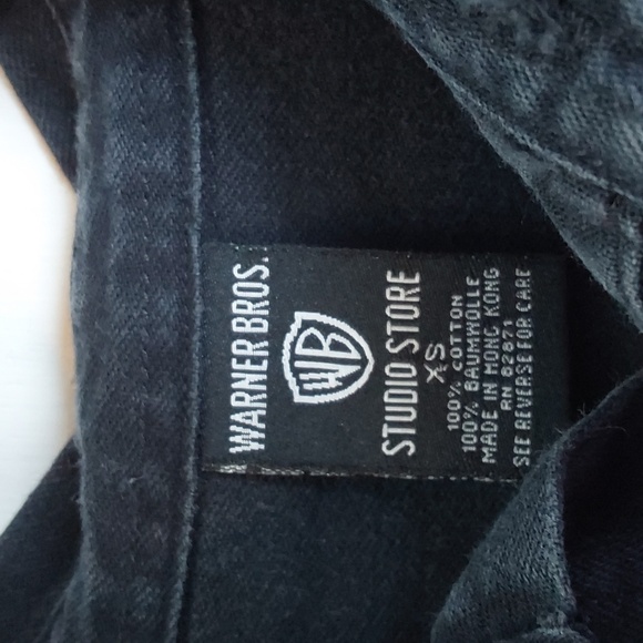 Looney Tunes / Warner Bro. Black Denim Bugs Bunny  Shirt Jacket Vintage Sz.XS - Picture 8 of 8